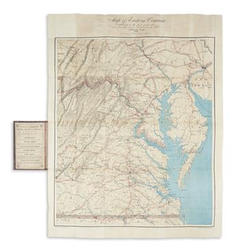 (CIVIL WAR.) U.S. Coast Survey; Nicholson, Walter L. (compiler.) Map of Eastern Virginia.